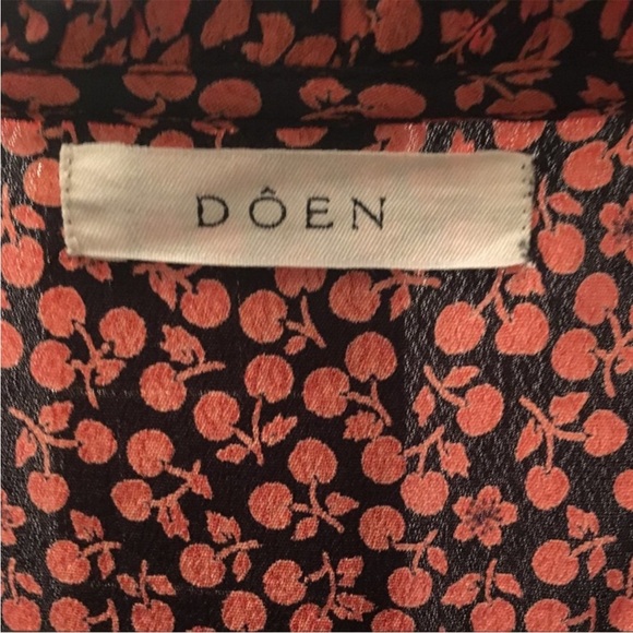 Doen | Cherry Print Amaranta Top | M - Picture 4 of 6
